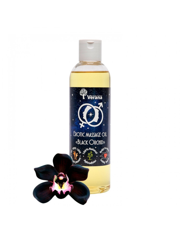 Verana Erotický masážny olej Čierna orchidea 250 ml