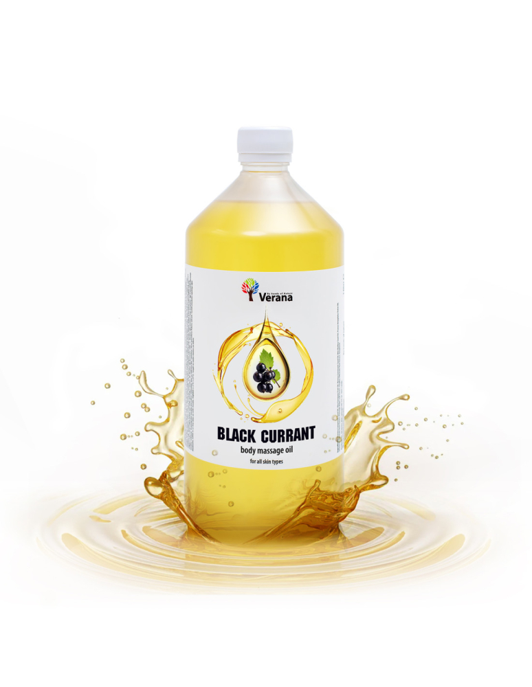 Verana rastlinný Masážny olej Čierna ríbezľa 1000 ml